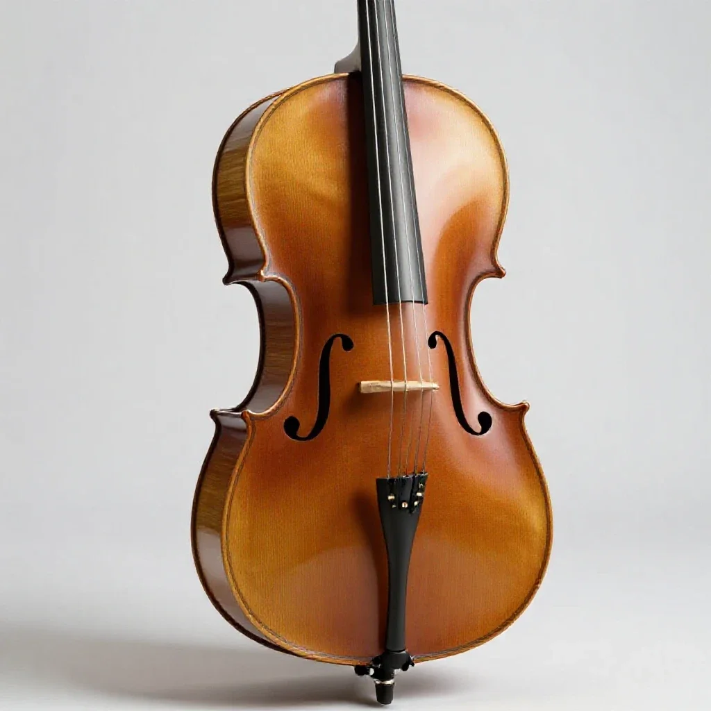 Cello isolated on a white background