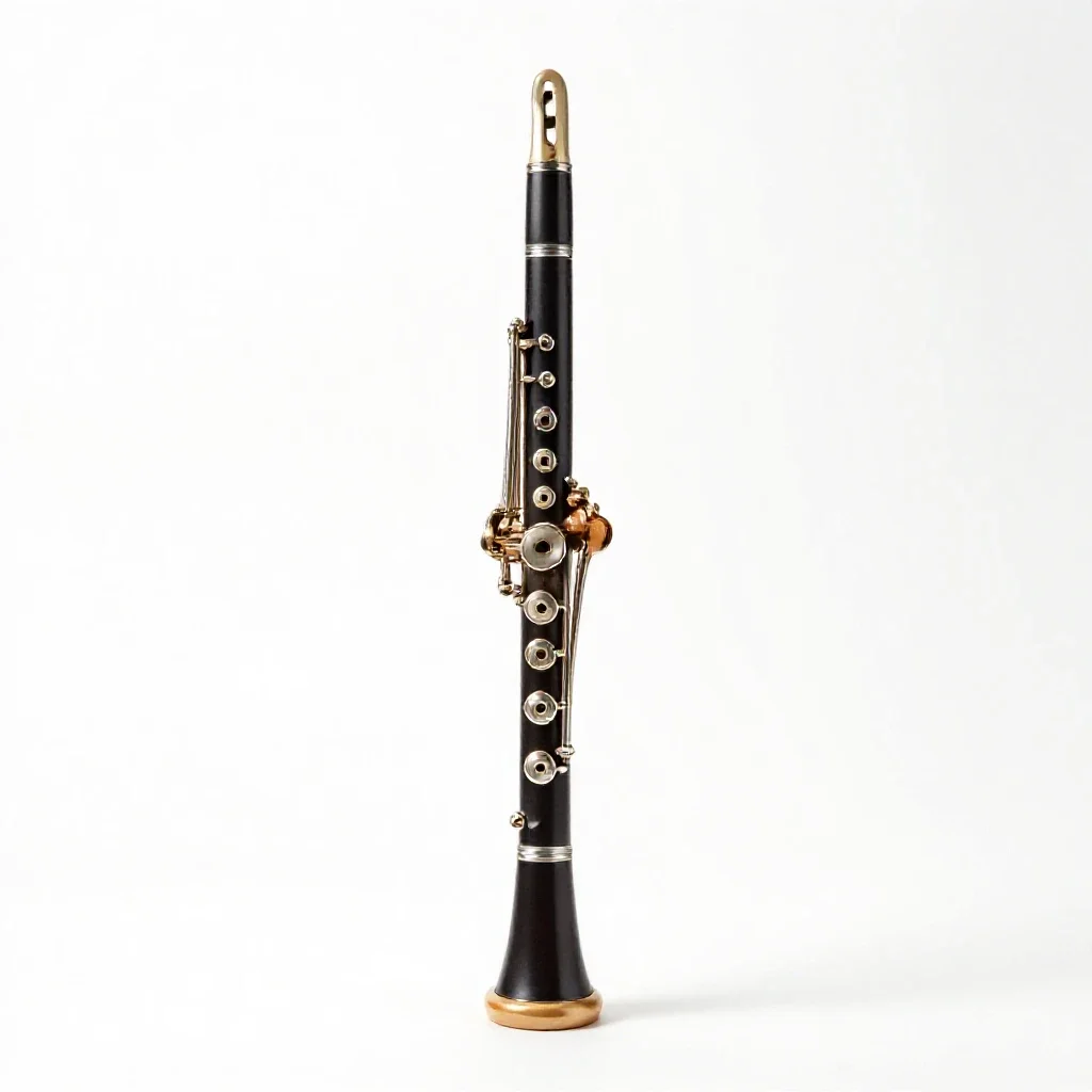 Clarinet isolated on a white background
