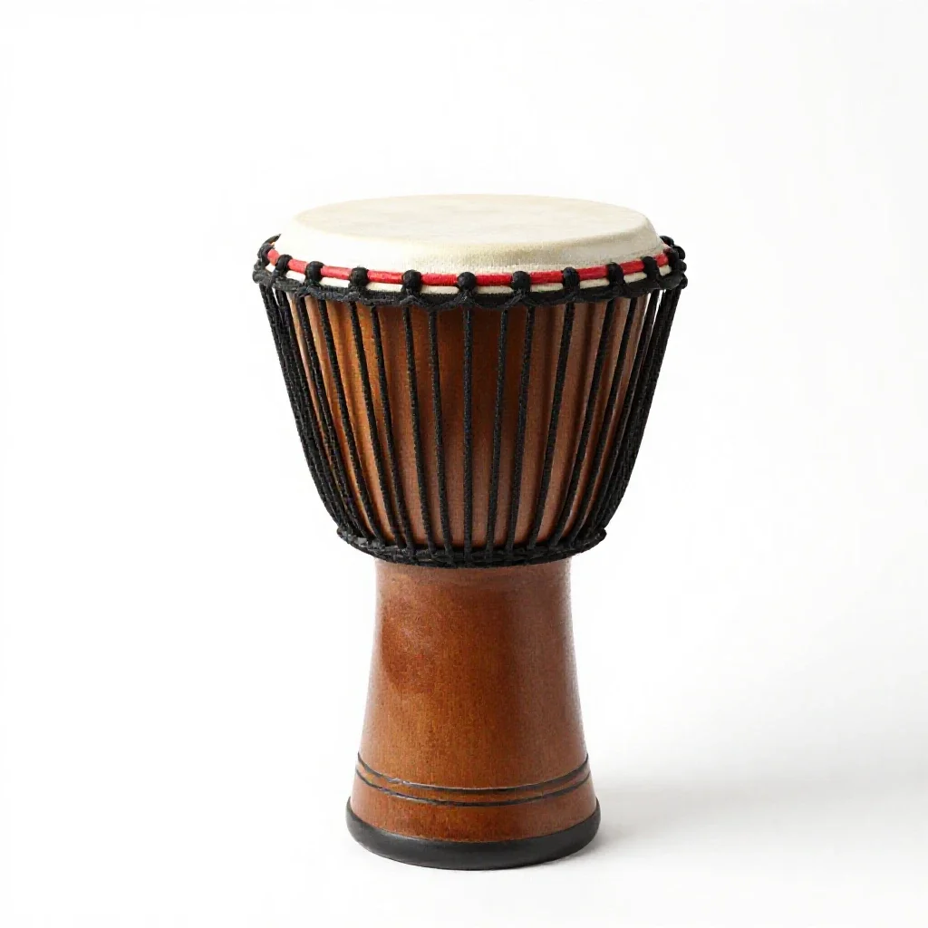 Djembe isolated on a white background