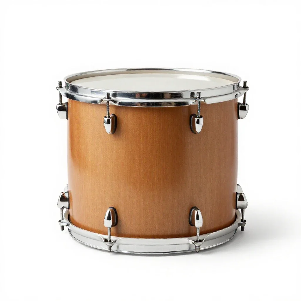 Floor tom isolated on a white background