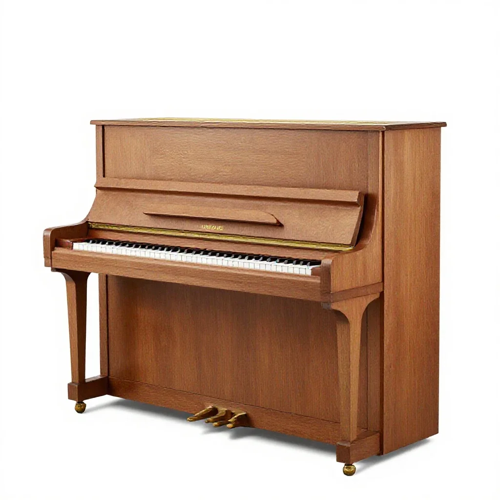 Grand piano isolated on a white background