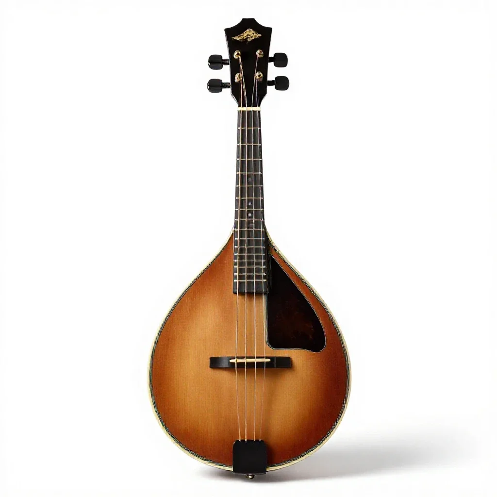 Mandolin isolated on a white background