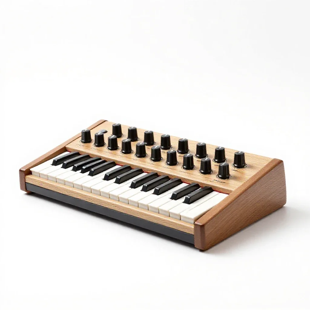 Modular synthesizer isolated on a white background