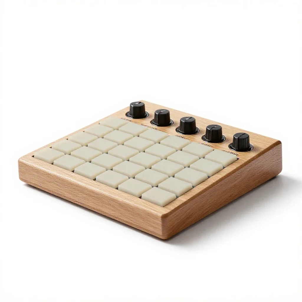 Sampler pad controller isolated on a white background