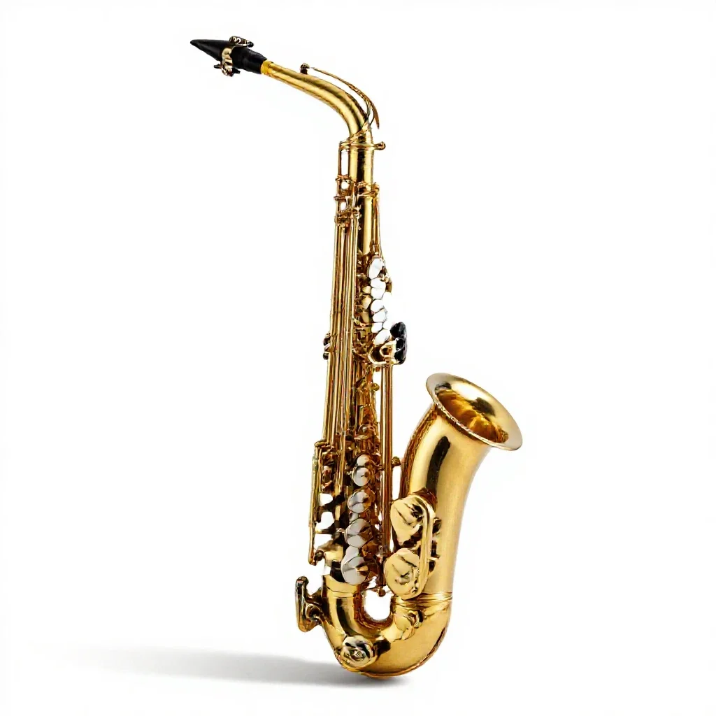 Saxophone isolated on a white background