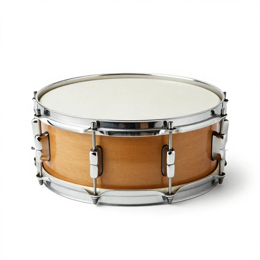 Snare drum isolated on a white background