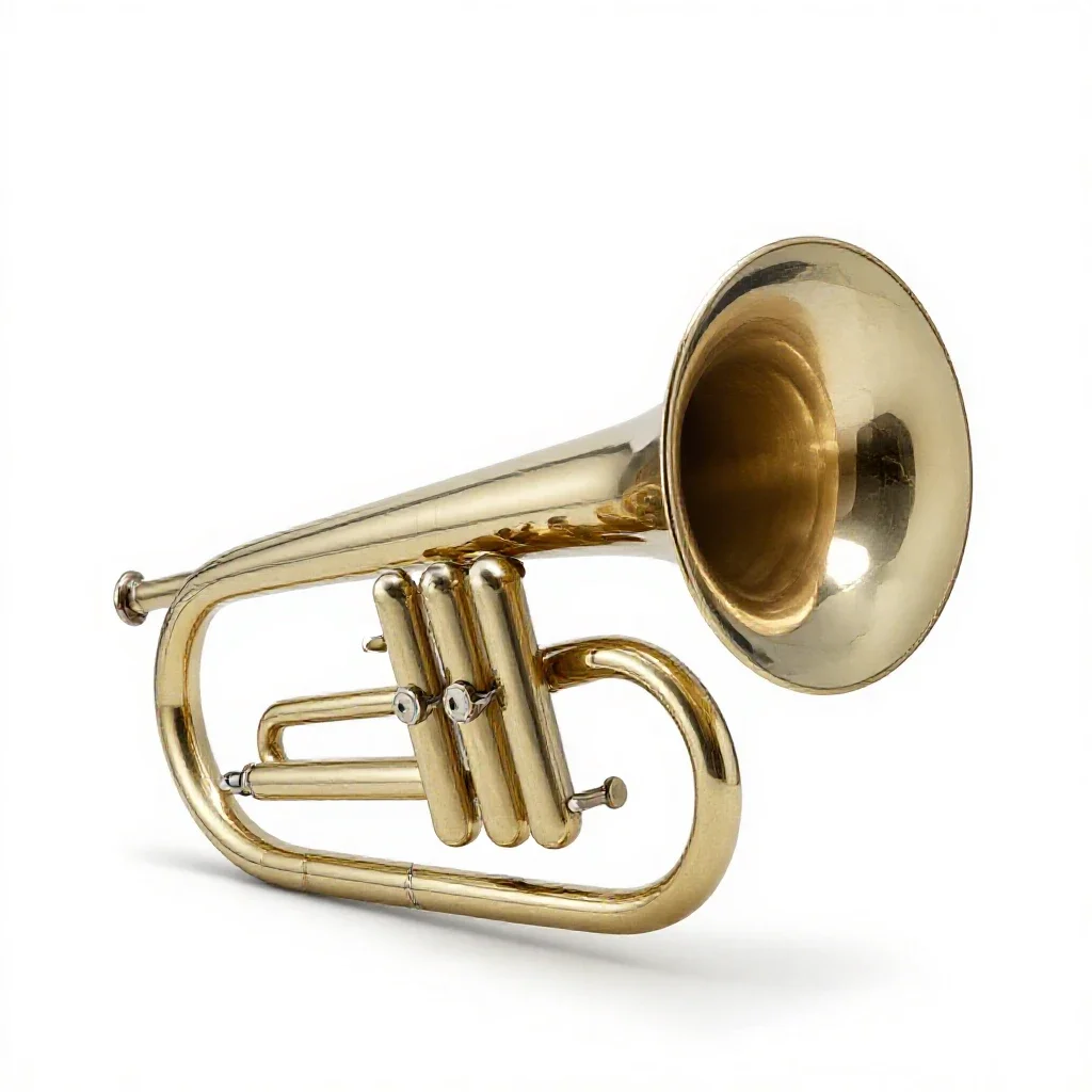Tuba isolated on a white background