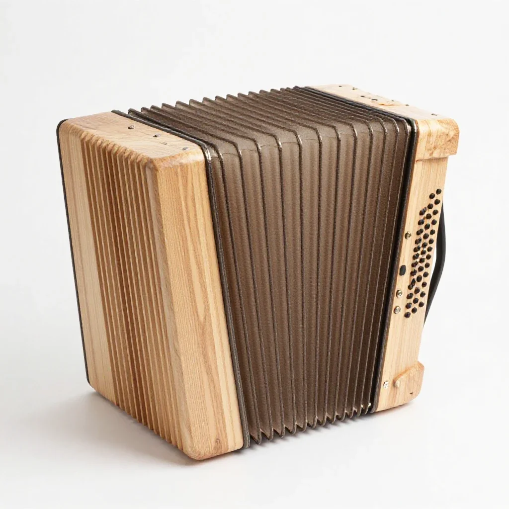 Accordion isolated on a white background