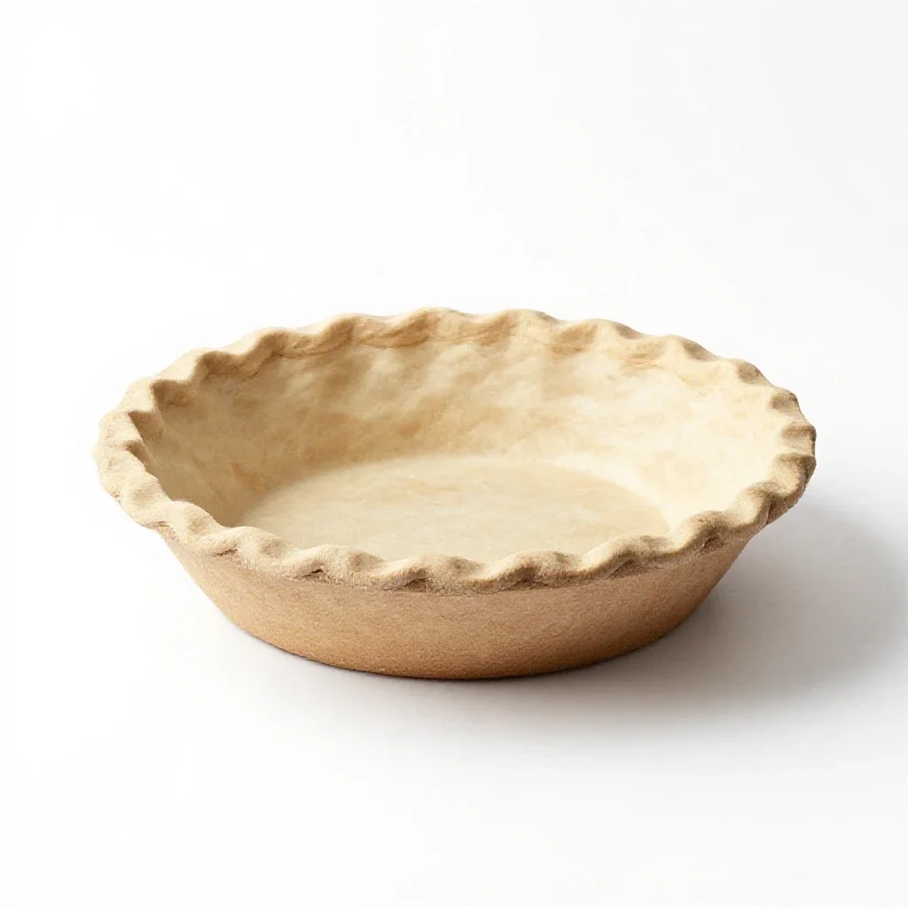 Pie dish isolated on a white background
