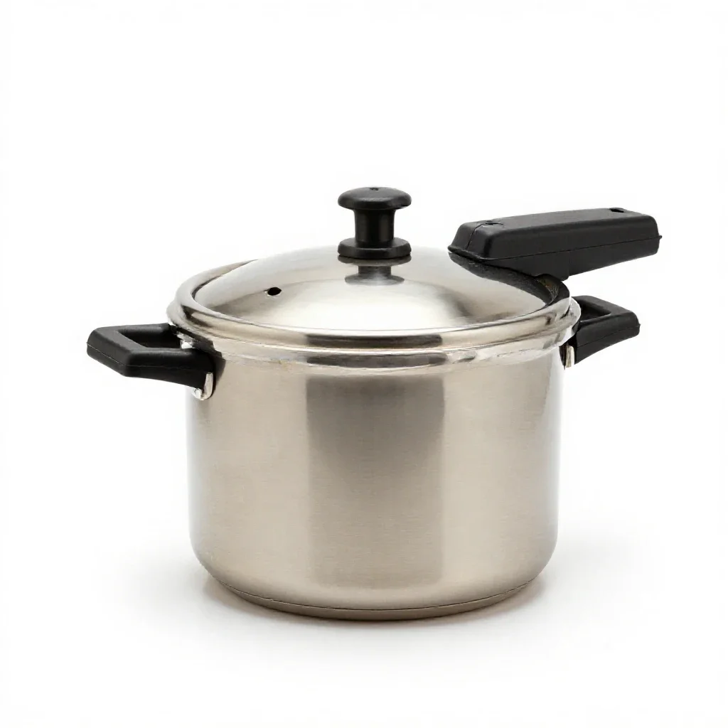 Pressure cooker isolated on a white background