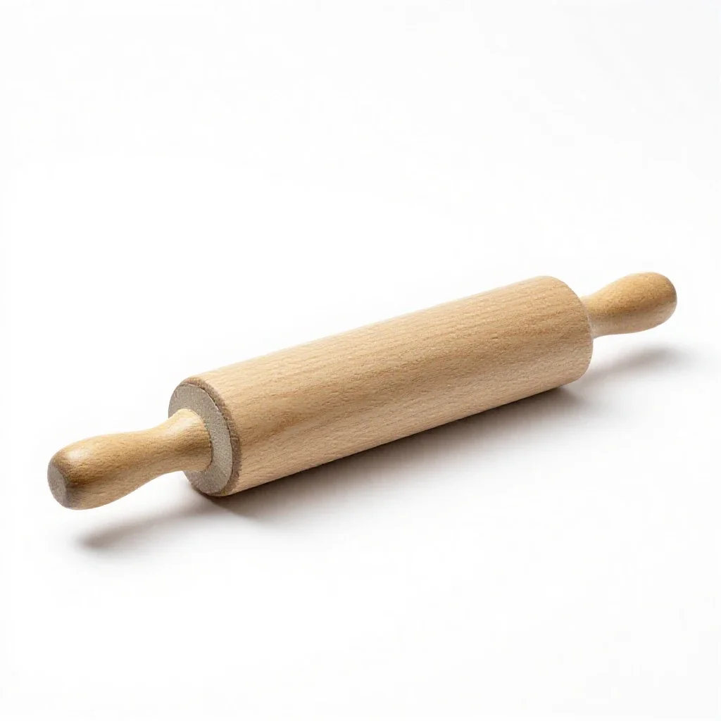 Rolling pin isolated on a white background