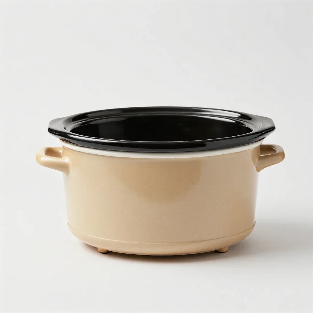 Slow cooker isolated on a white background