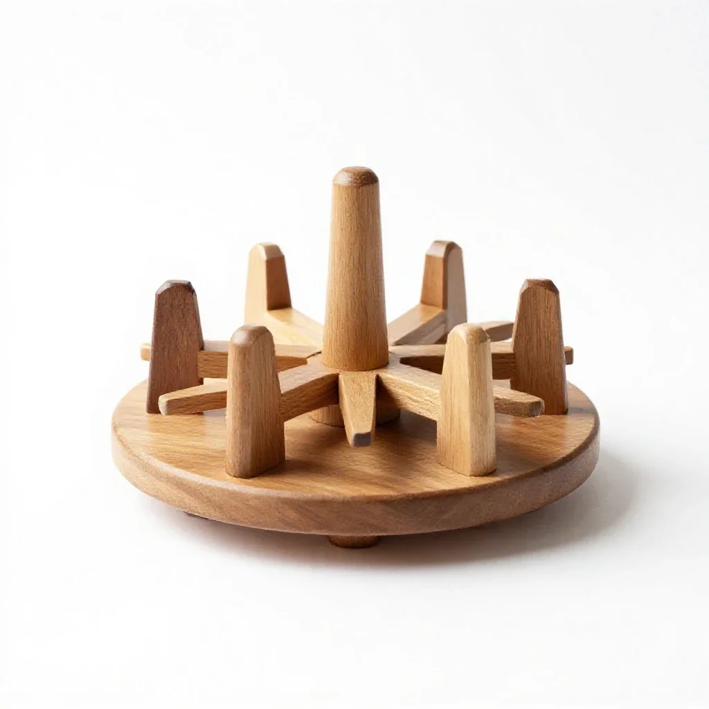 Spice rack carousel isolated on a white background