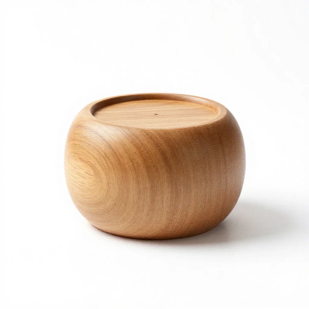 Tea caddy isolated on a white background