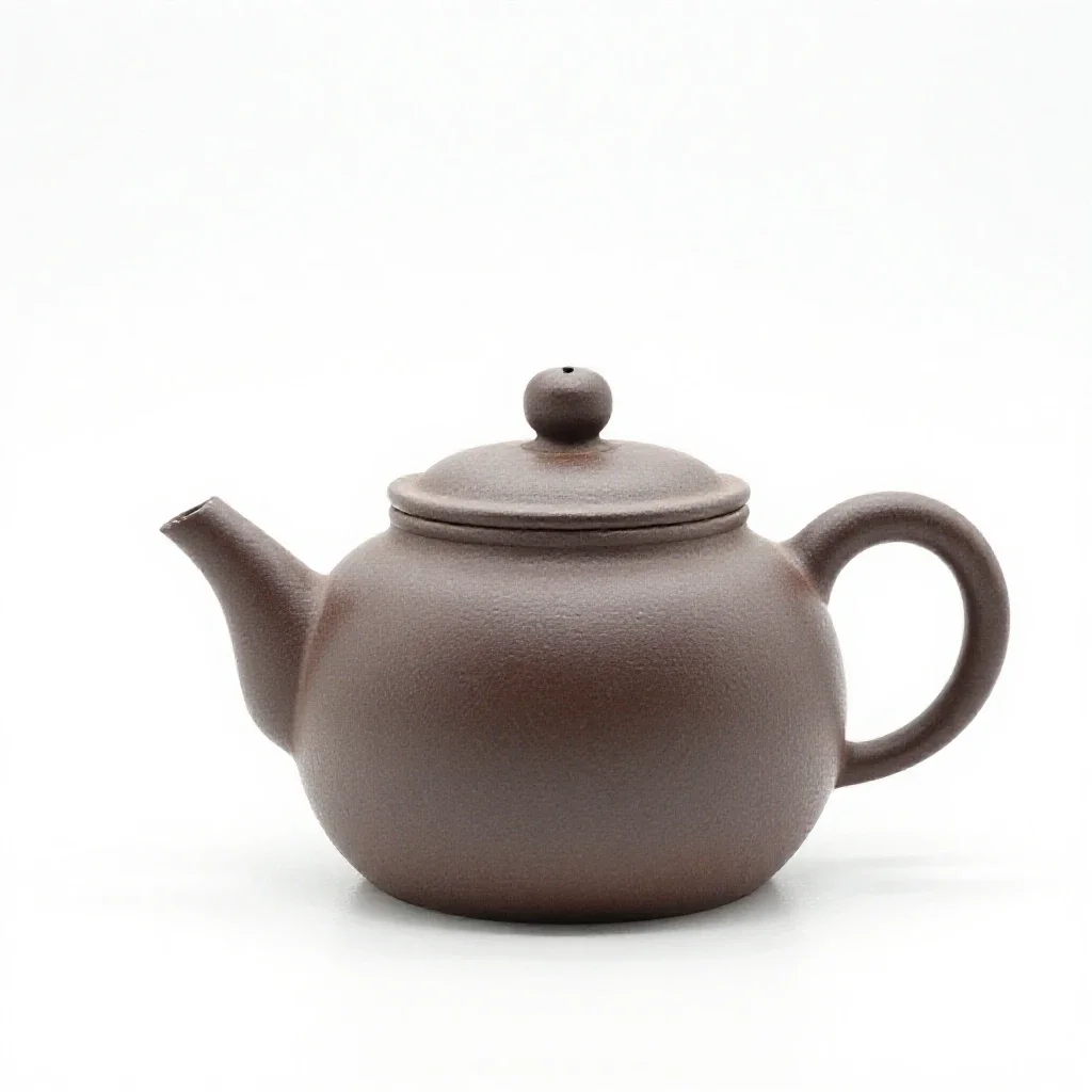 Teapot with an infuser isolated on a white background