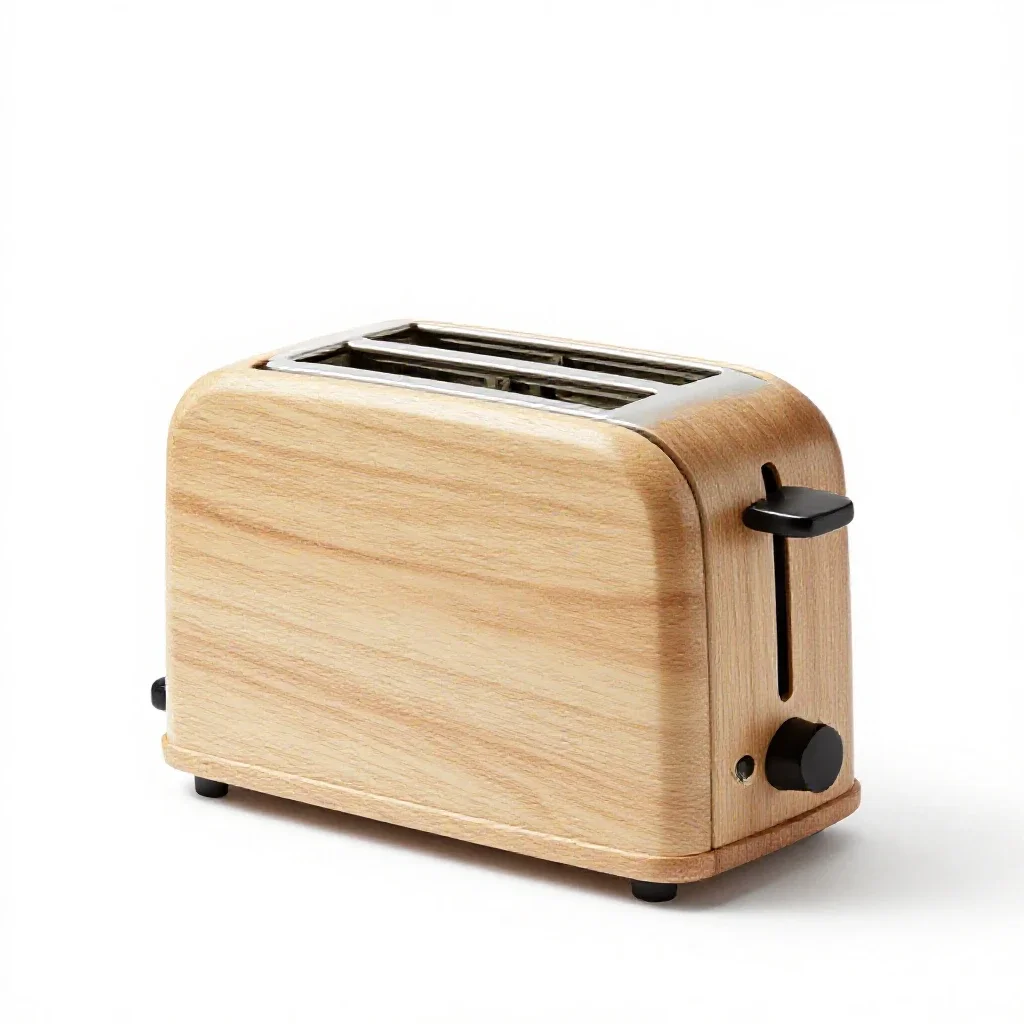 Two-slot toaster isolated on a white background