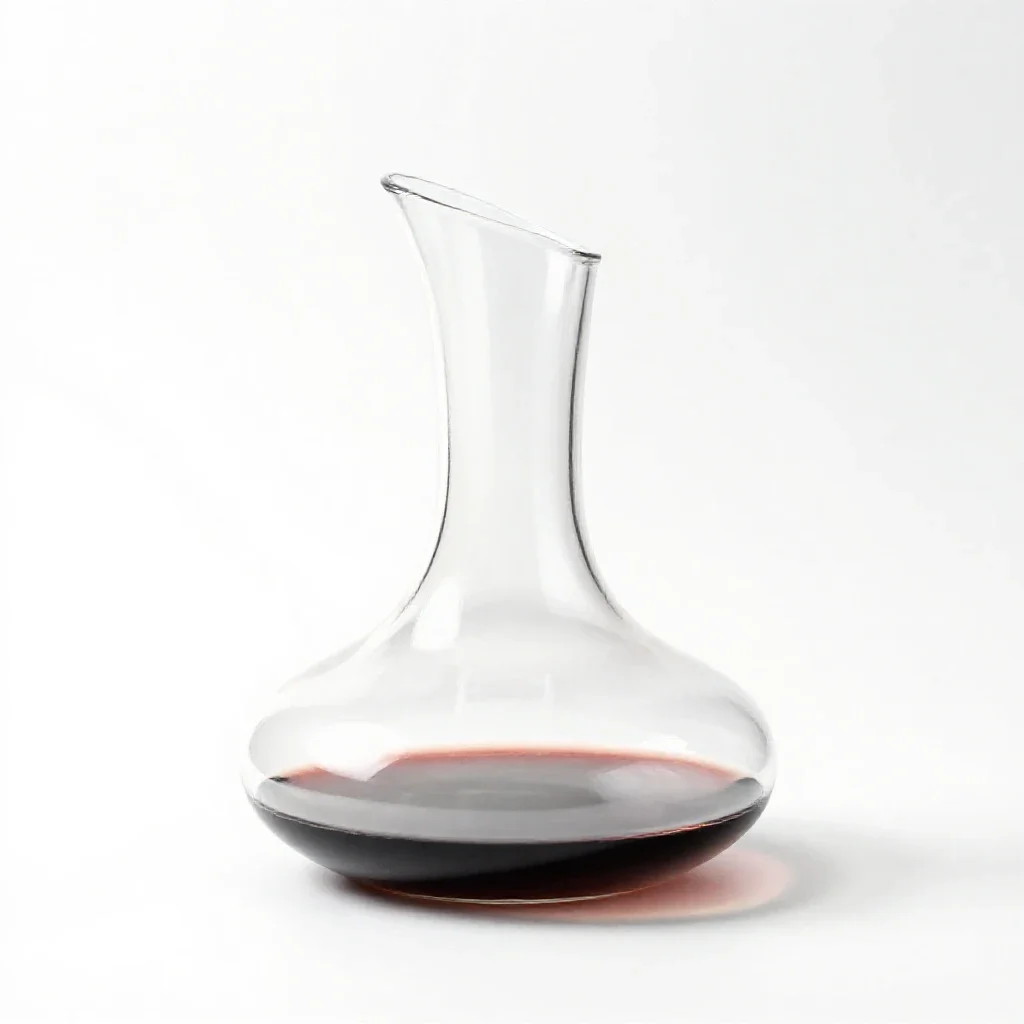 Wine decanter isolated on a white background