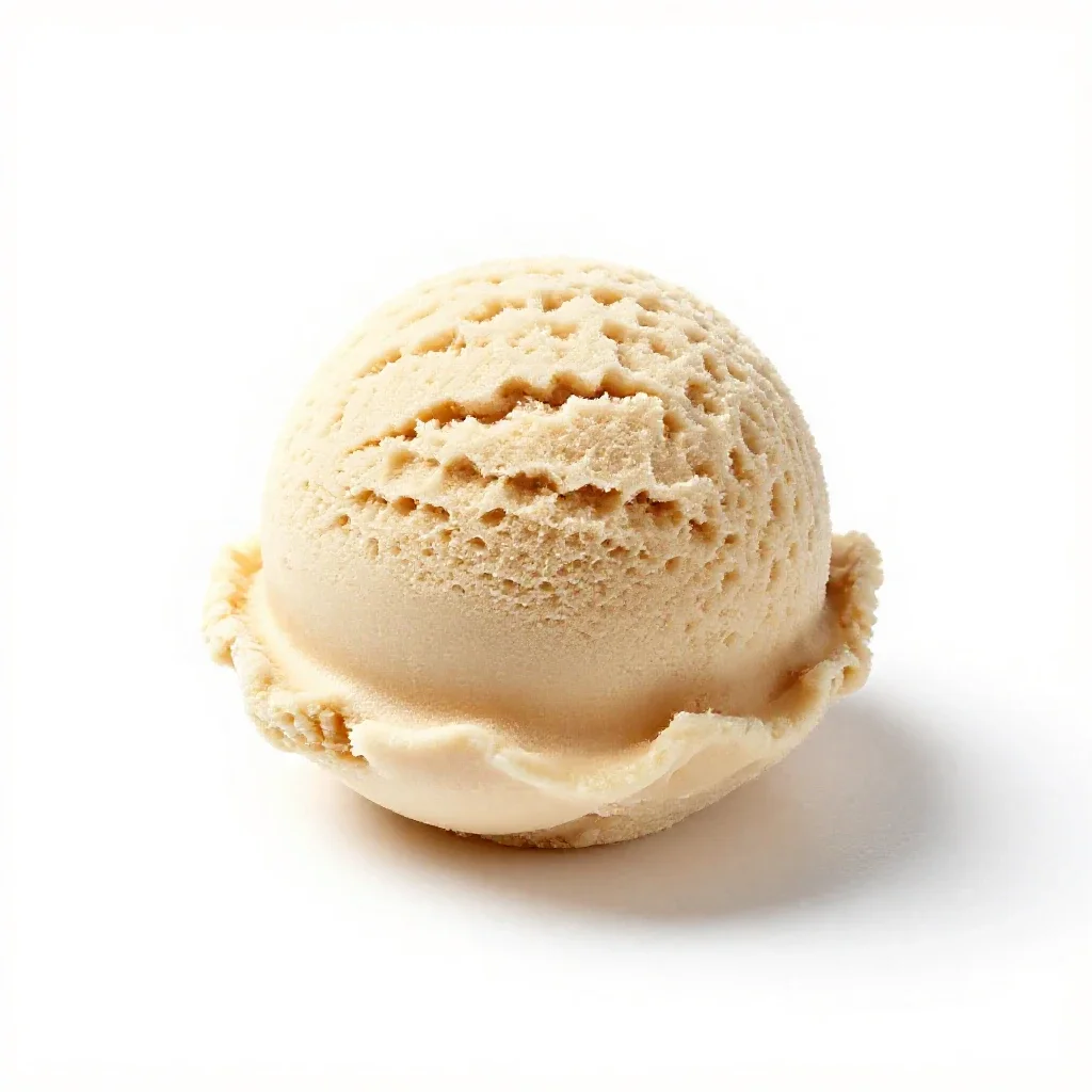 Ice cream scoop isolated on a white background