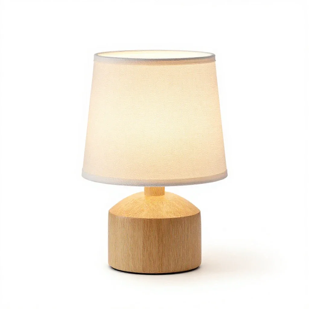 Bedside touch lamp isolated on a white background