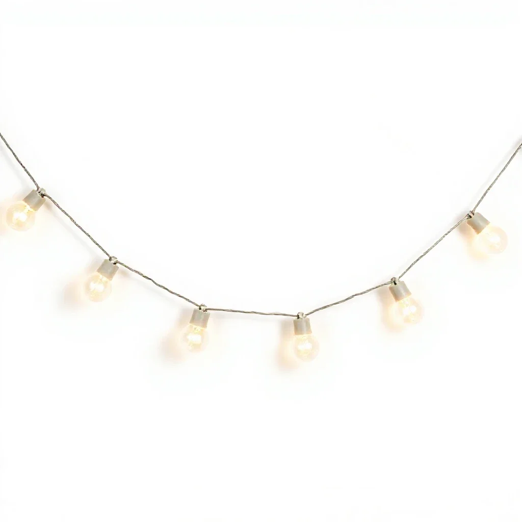 Festoon string light isolated on a white background