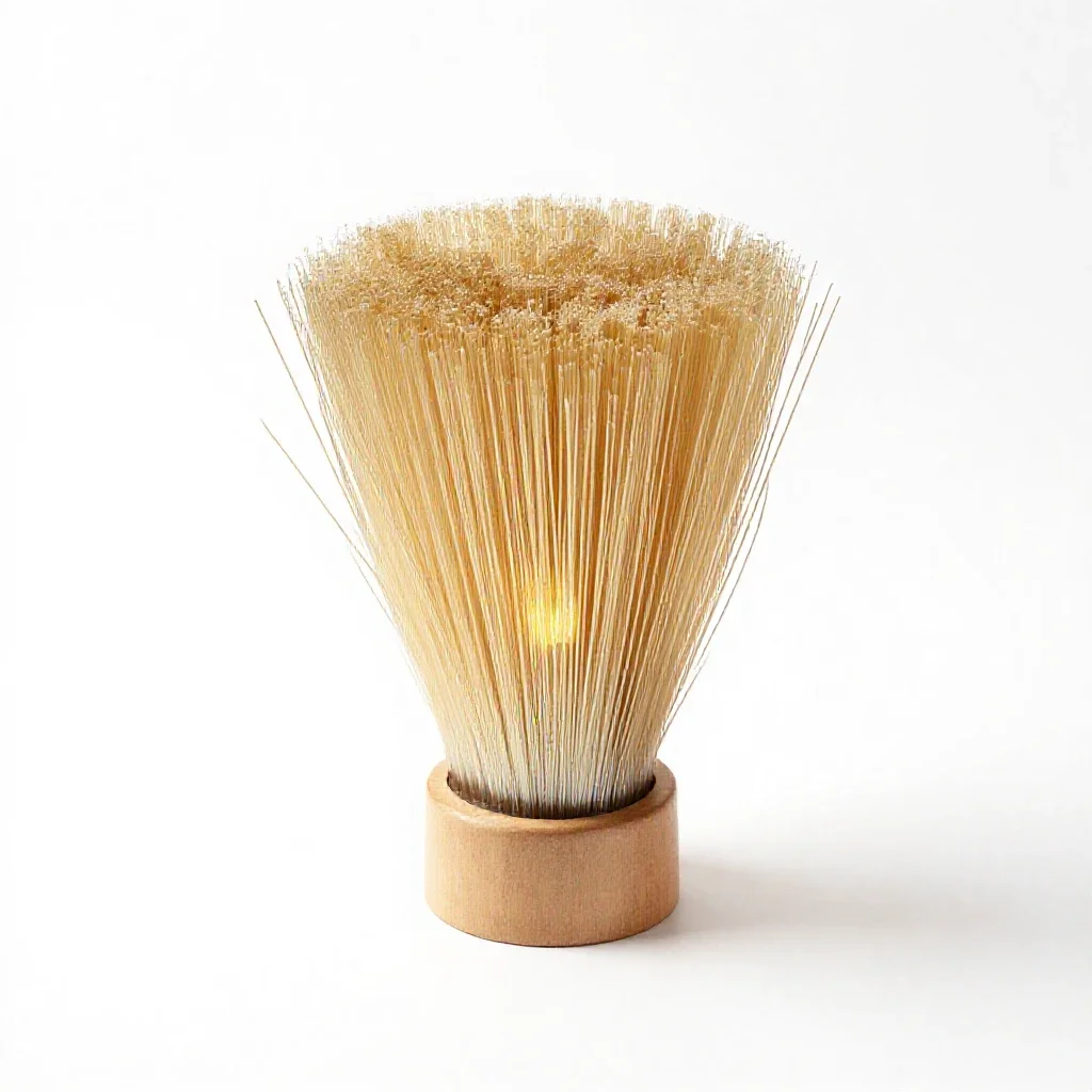 Fibre optic lamp isolated on a white background