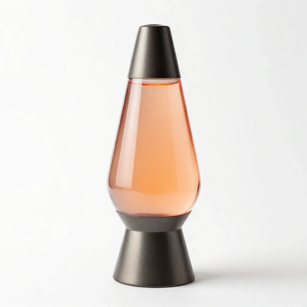 Lava lamp isolated on a white background