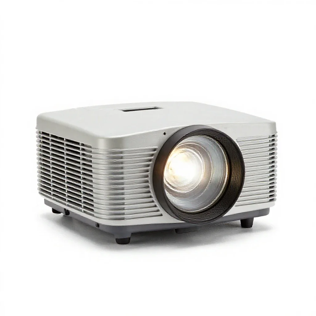 Projector lamp isolated on a white background
