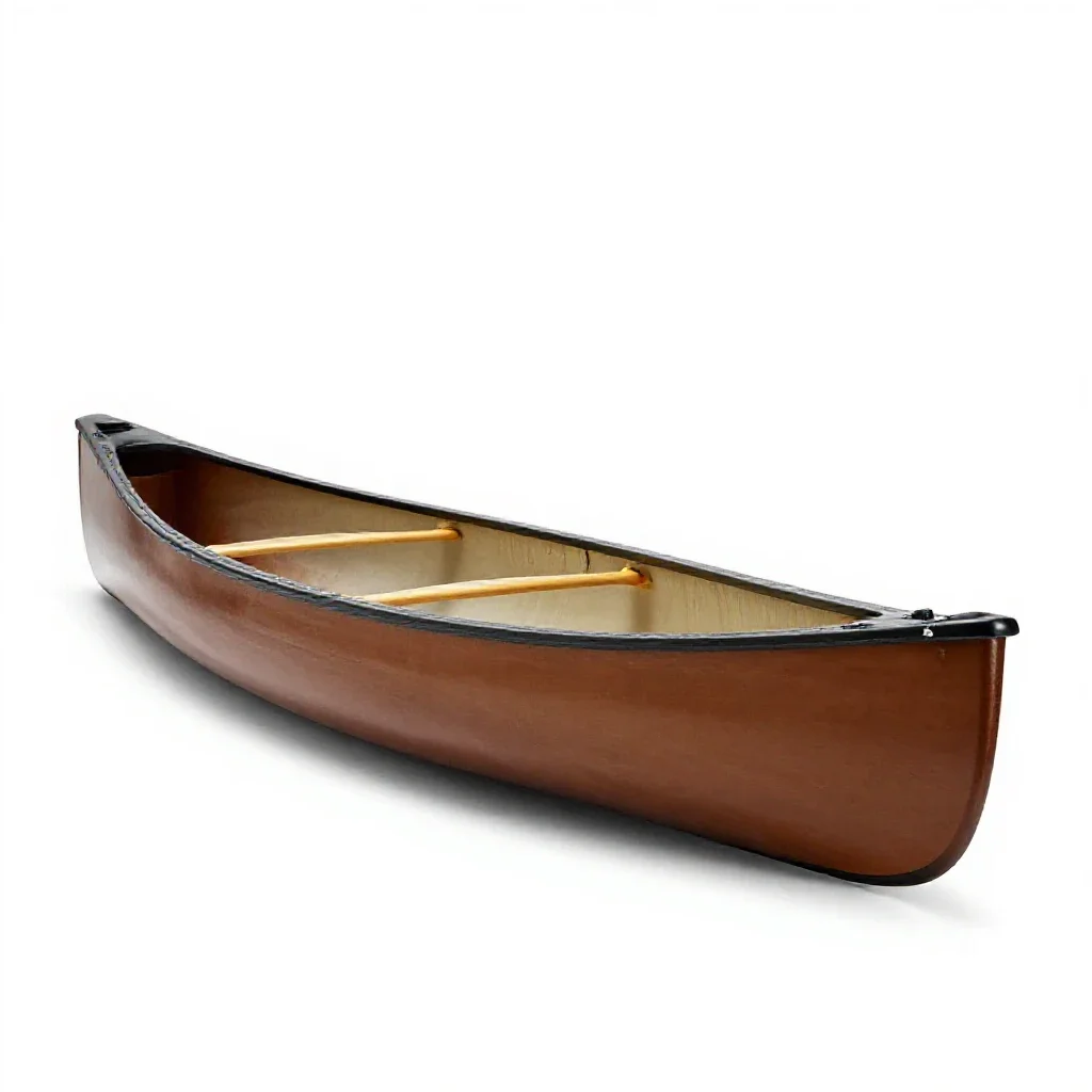 Canoe isolated on a white background