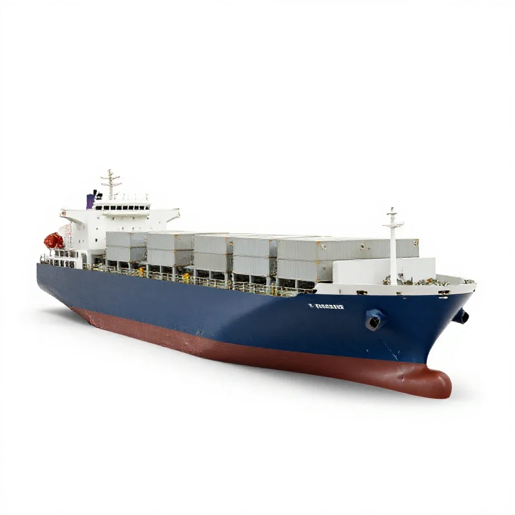 Cargo freighter aircraft isolated on a white background