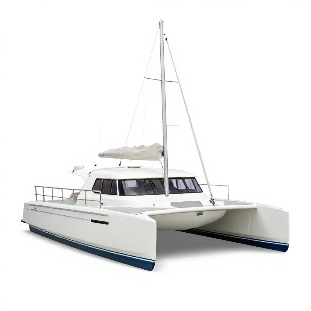 Catamaran isolated on a white background