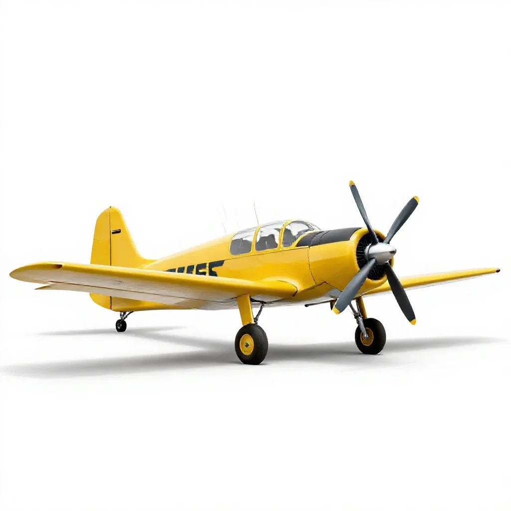 Crop duster isolated on a white background