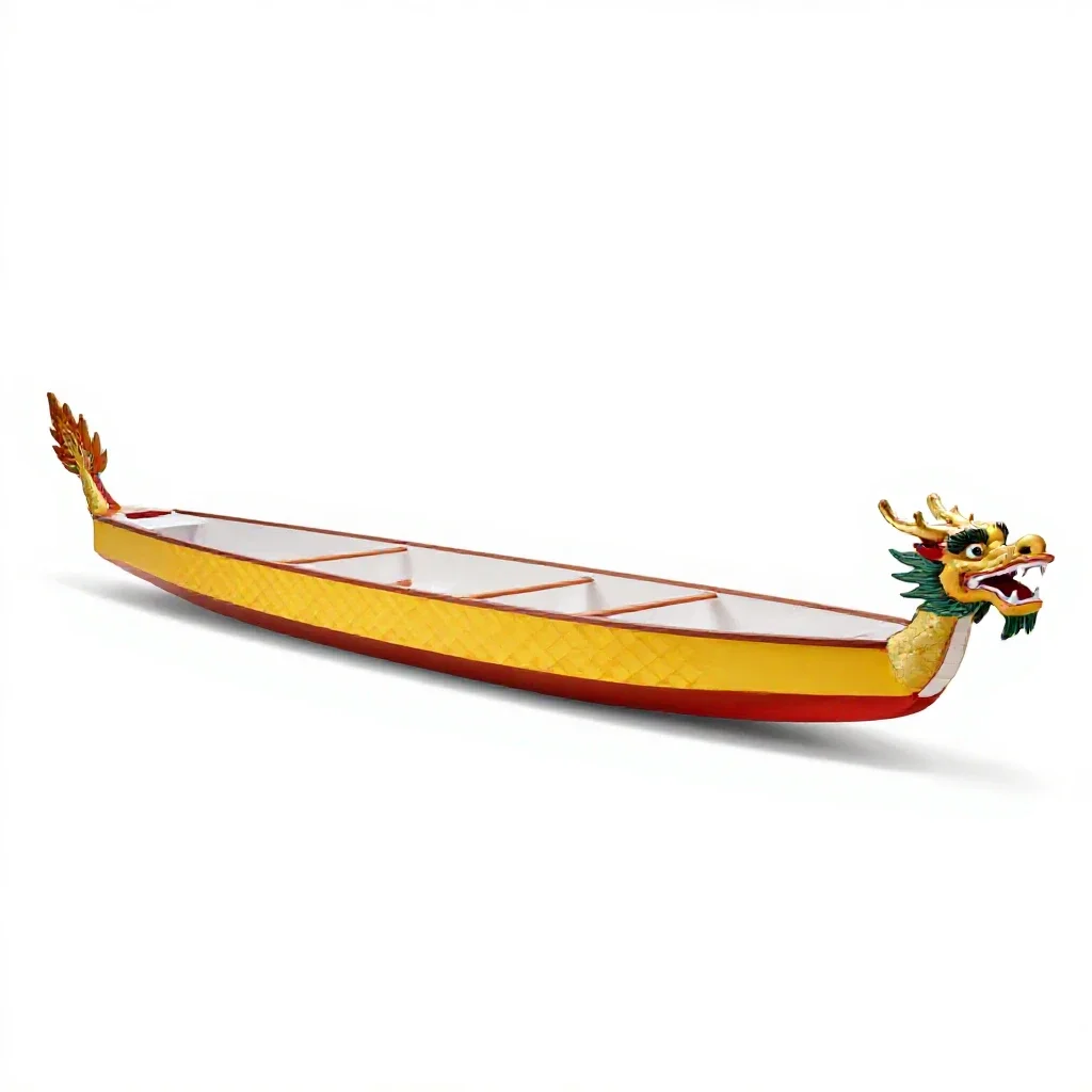 Dragon boat isolated on a white background