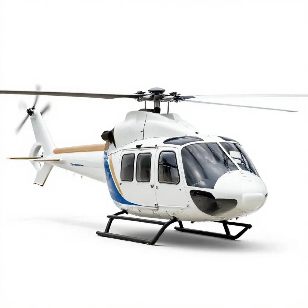 Helicopter isolated on a white background