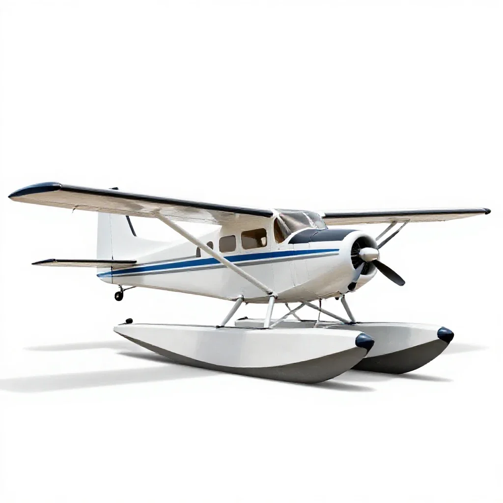 Seaplane isolated on a white background