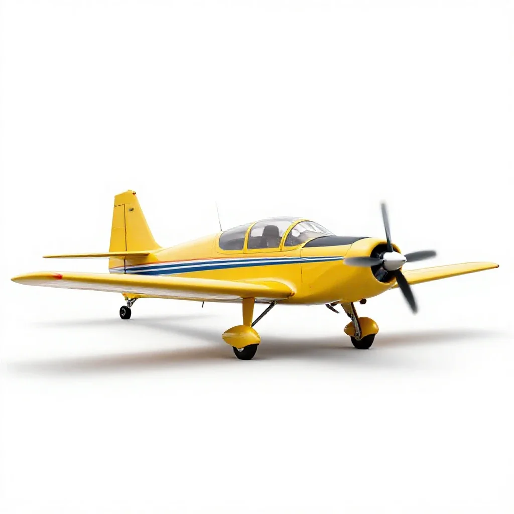 Aerobatic plane isolated on a white background