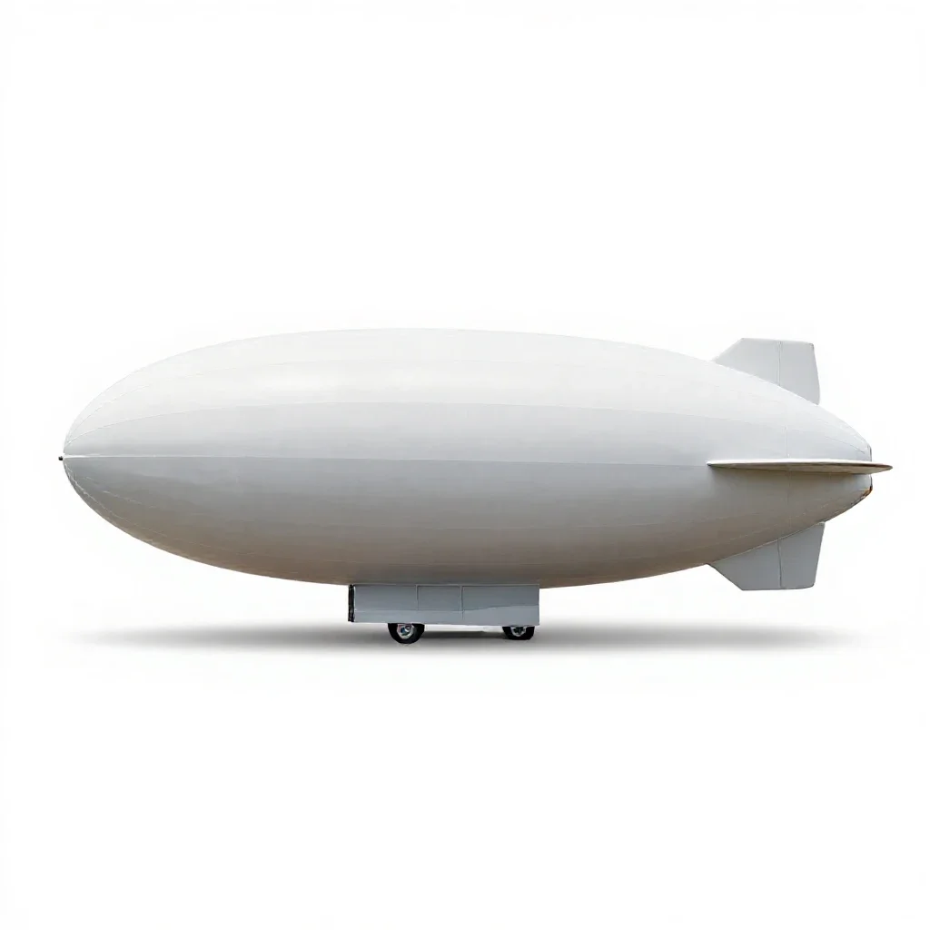 Airship isolated on a white background