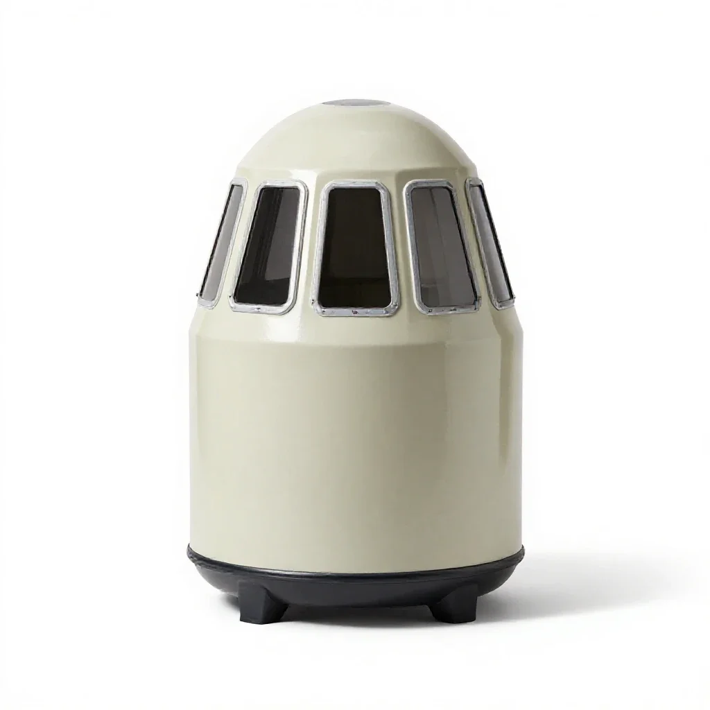 Orbital capsule isolated on a white background