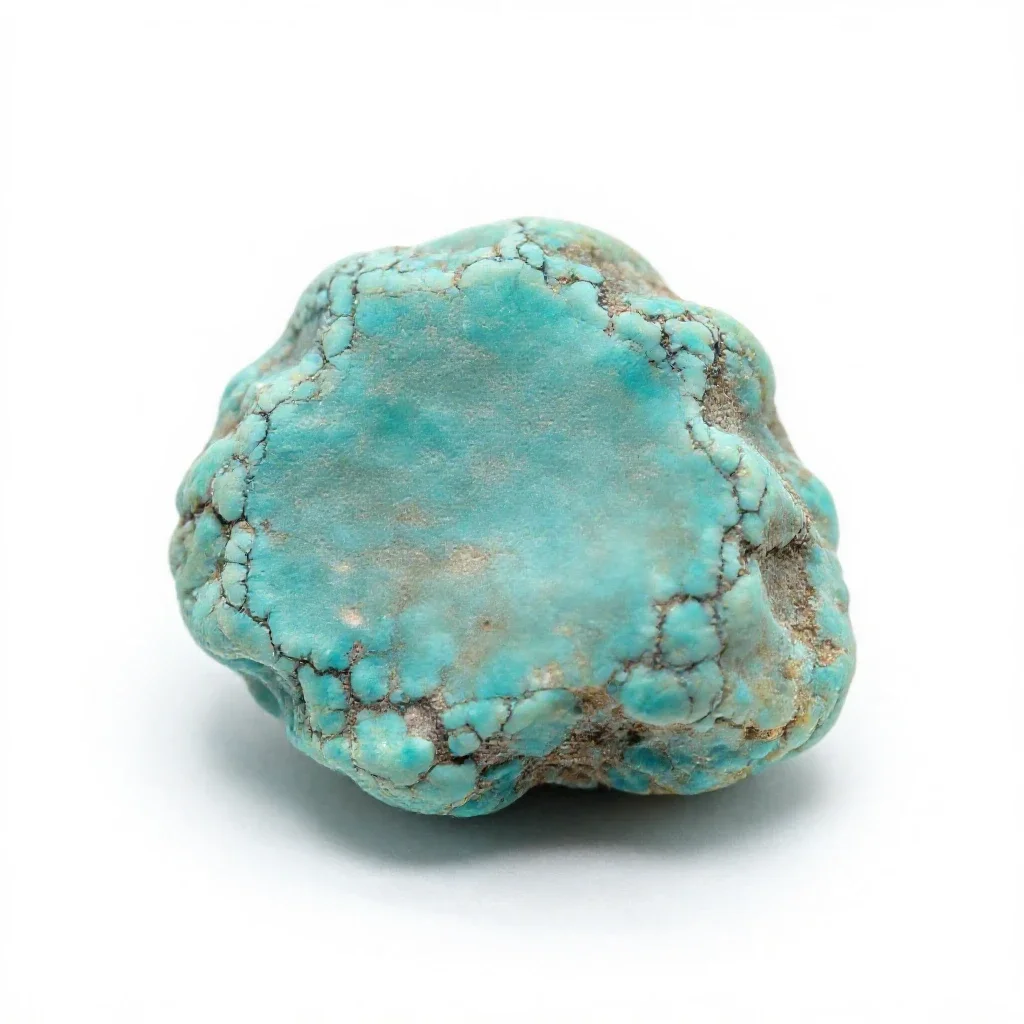 Chunk of turquoise isolated on a white background