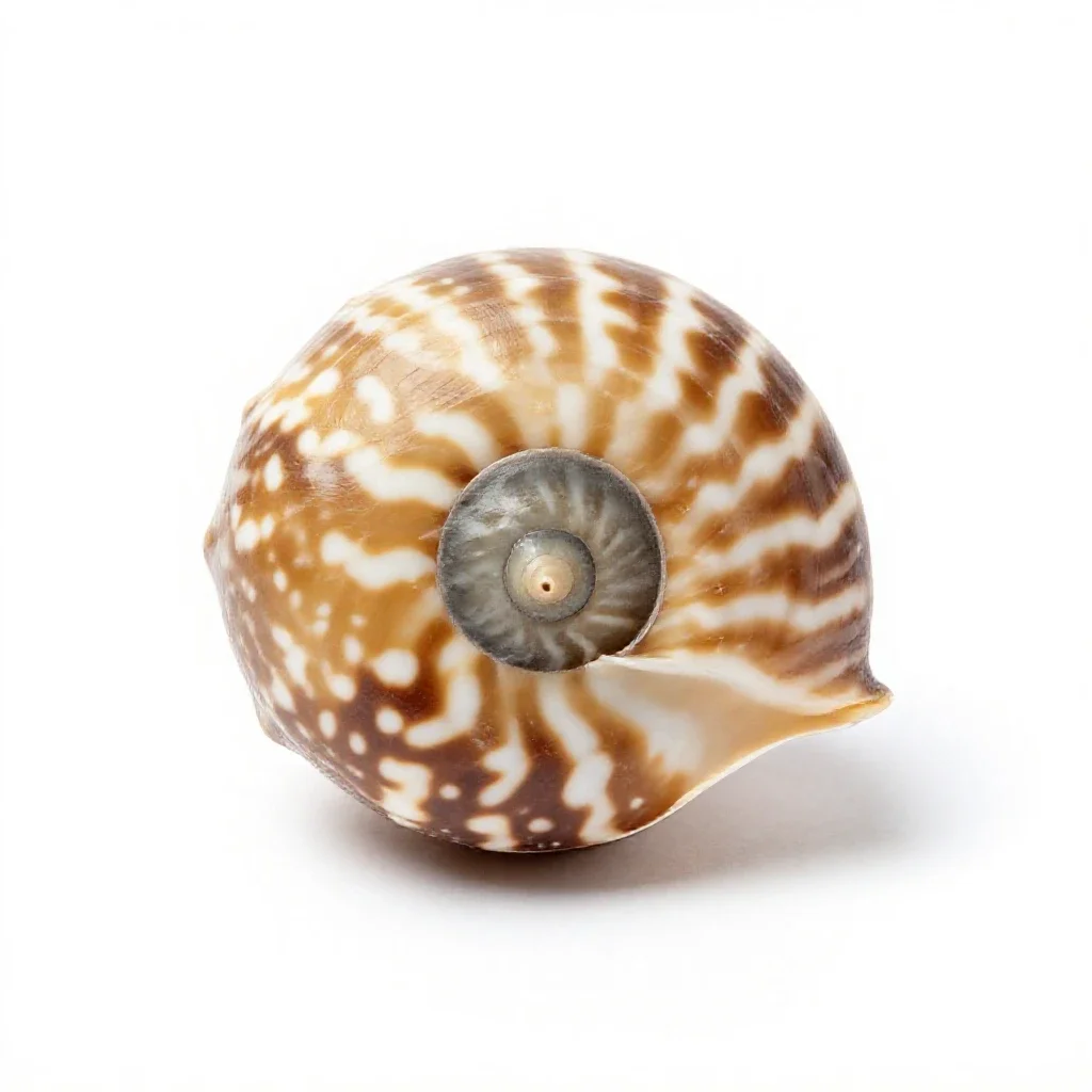 Nautilus shell isolated on a white background