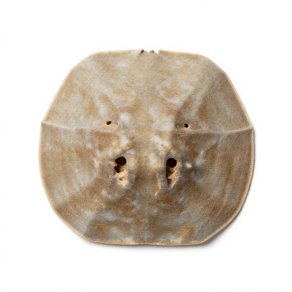 Sand dollar isolated on a white background