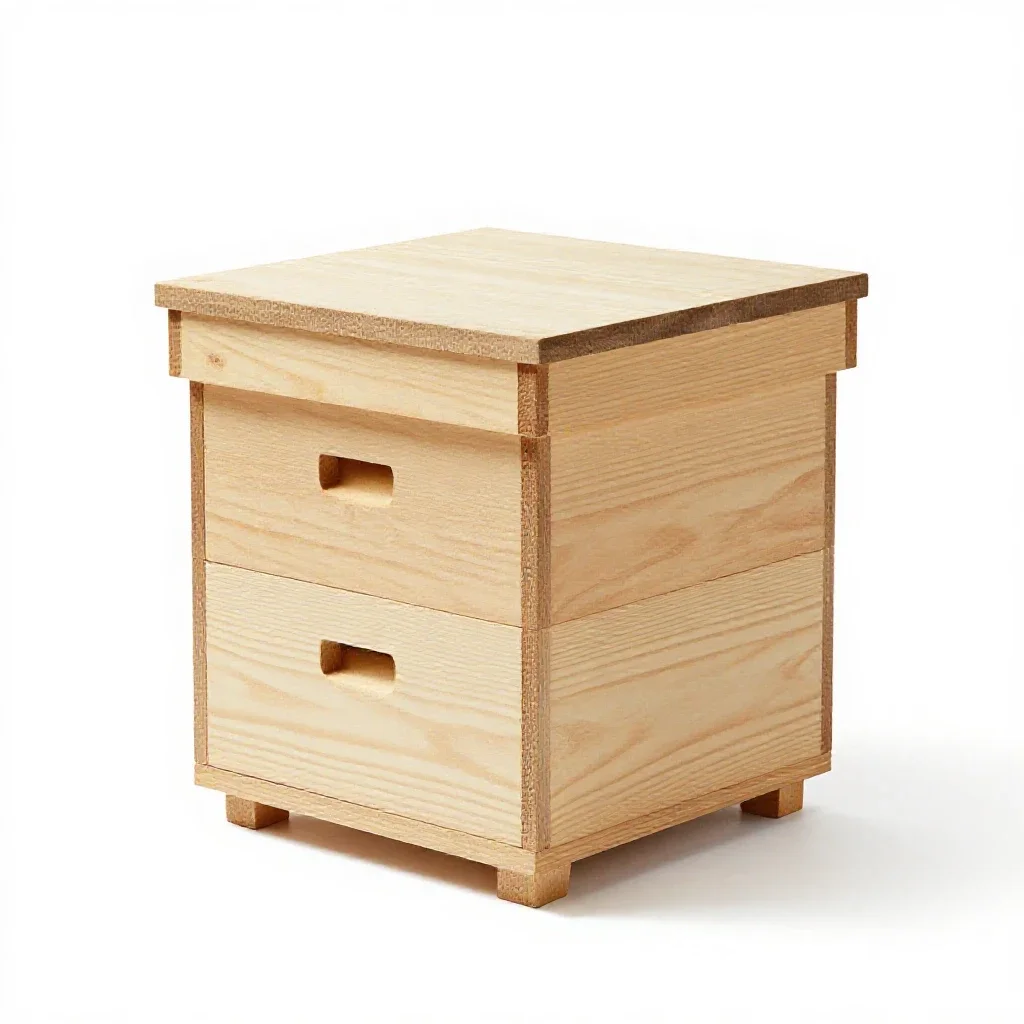 Beehive box isolated on a white background