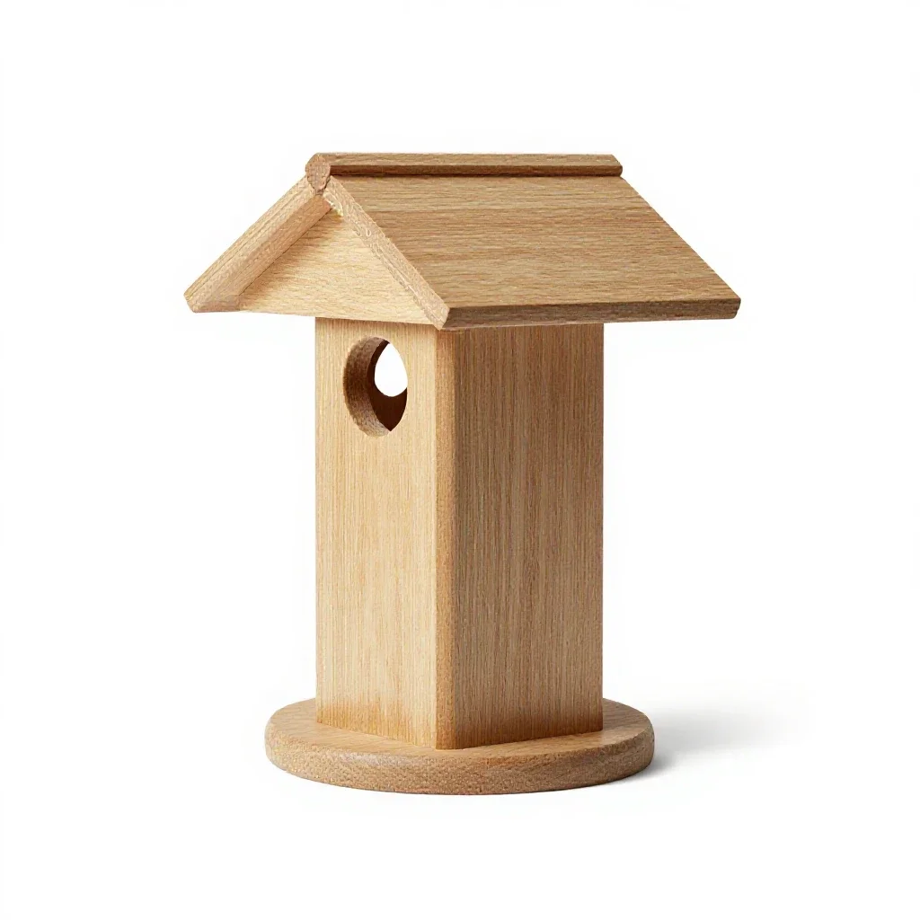 Bird feeder isolated on a white background