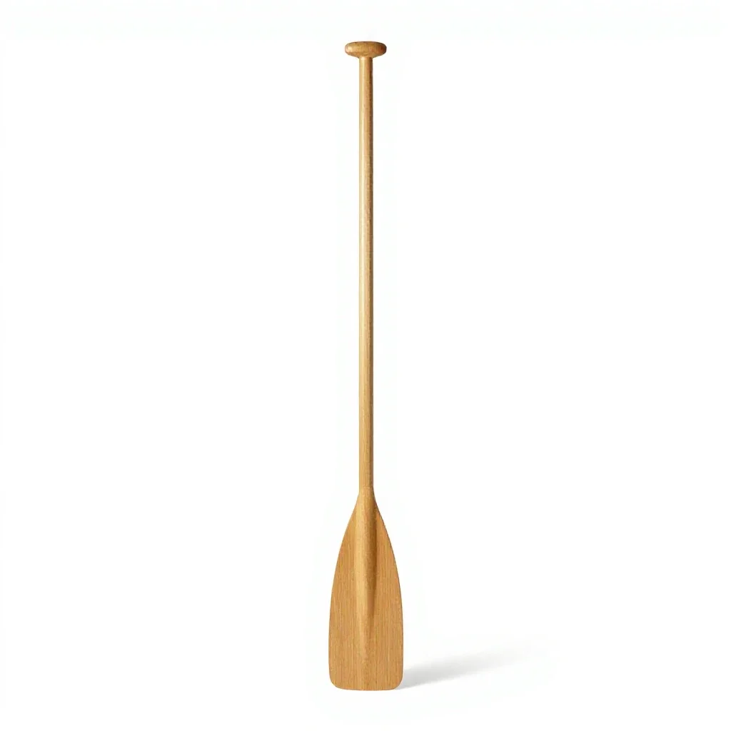 Canoe paddle isolated on a white background
