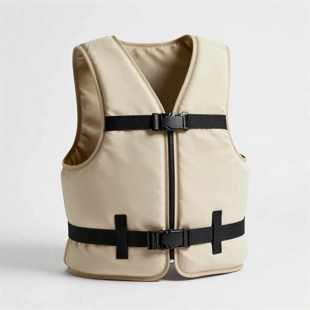 Life vest isolated on a white background