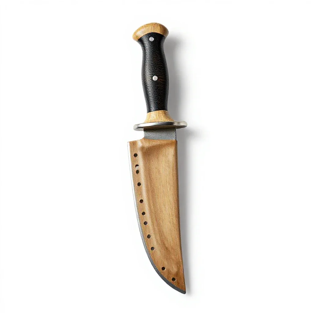 Machete in a sheath isolated on a white background