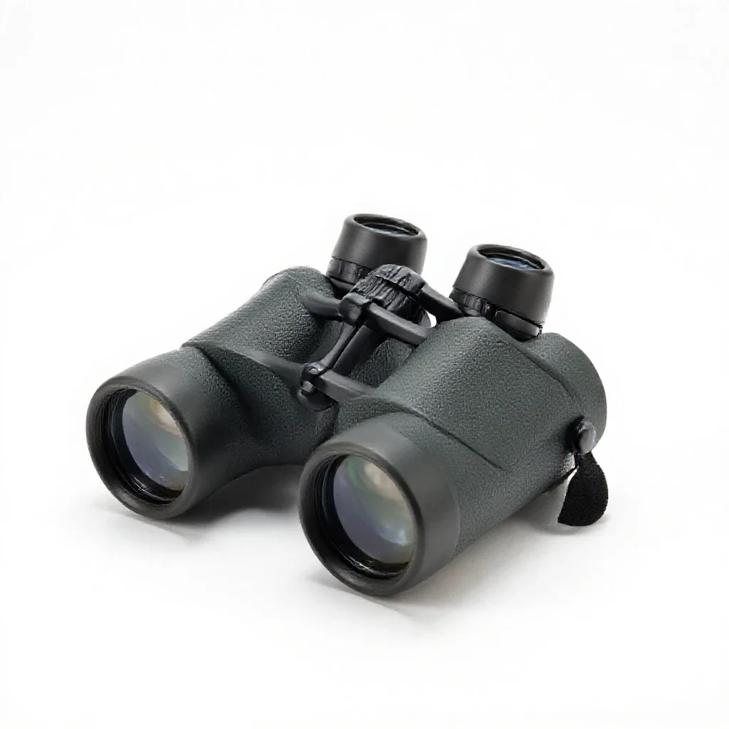 Pair of binoculars isolated on a white background