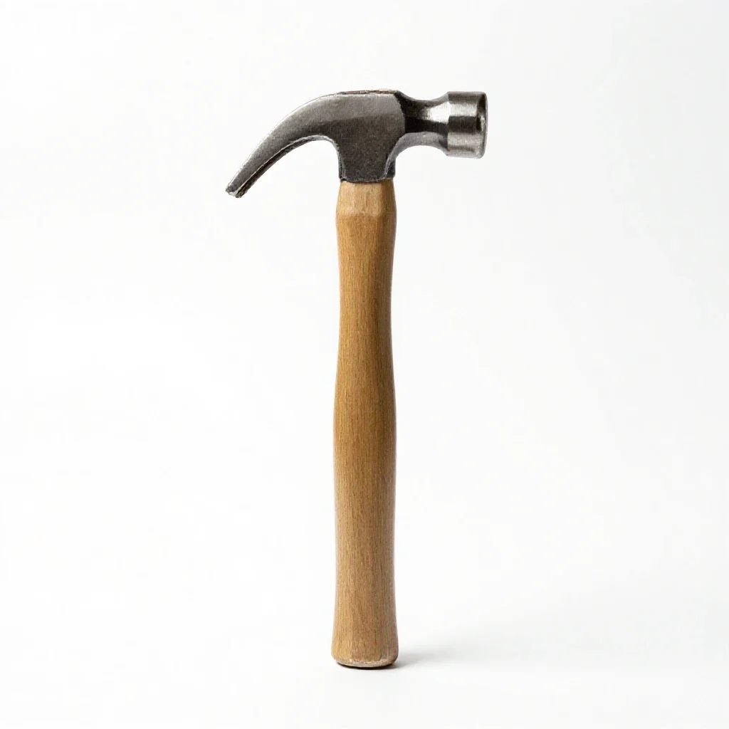 Rock hammer isolated on a white background