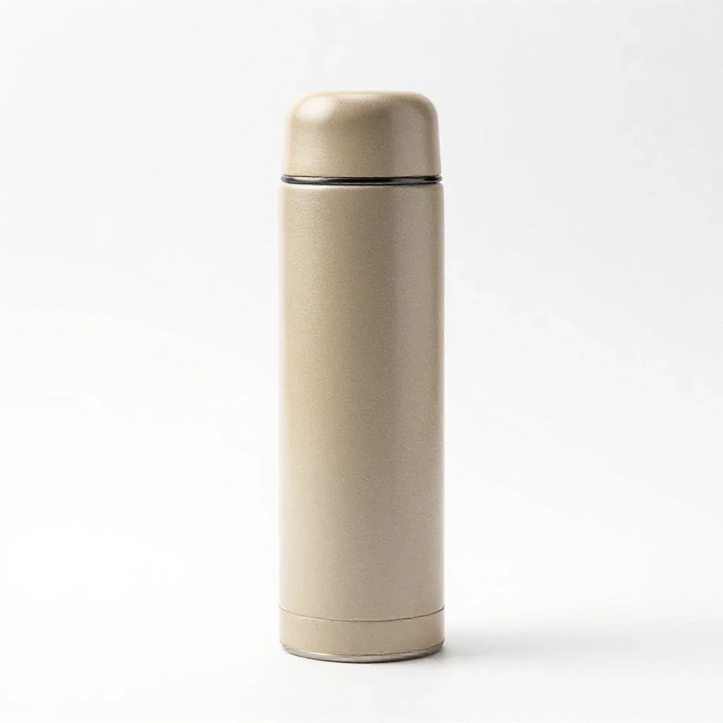 Thermos flask isolated on a white background