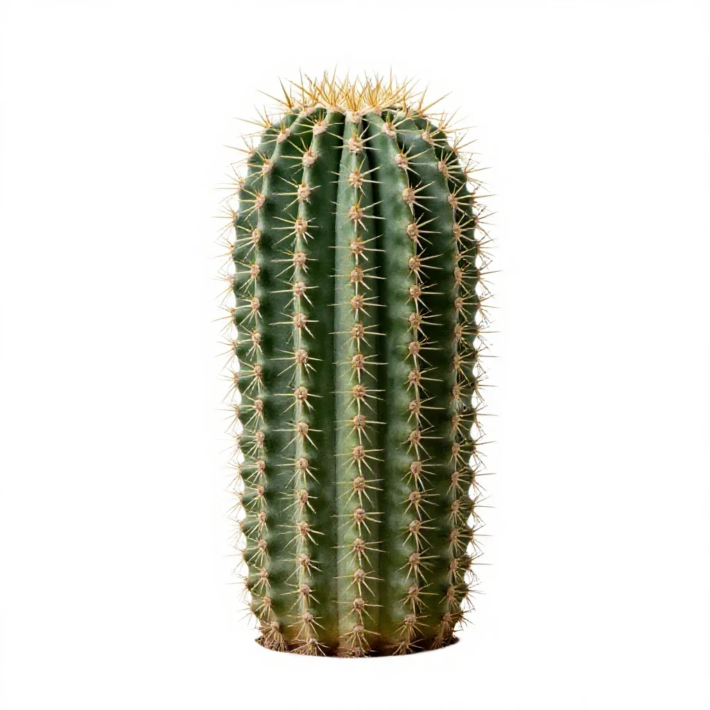 Barrel cactus isolated on a white background