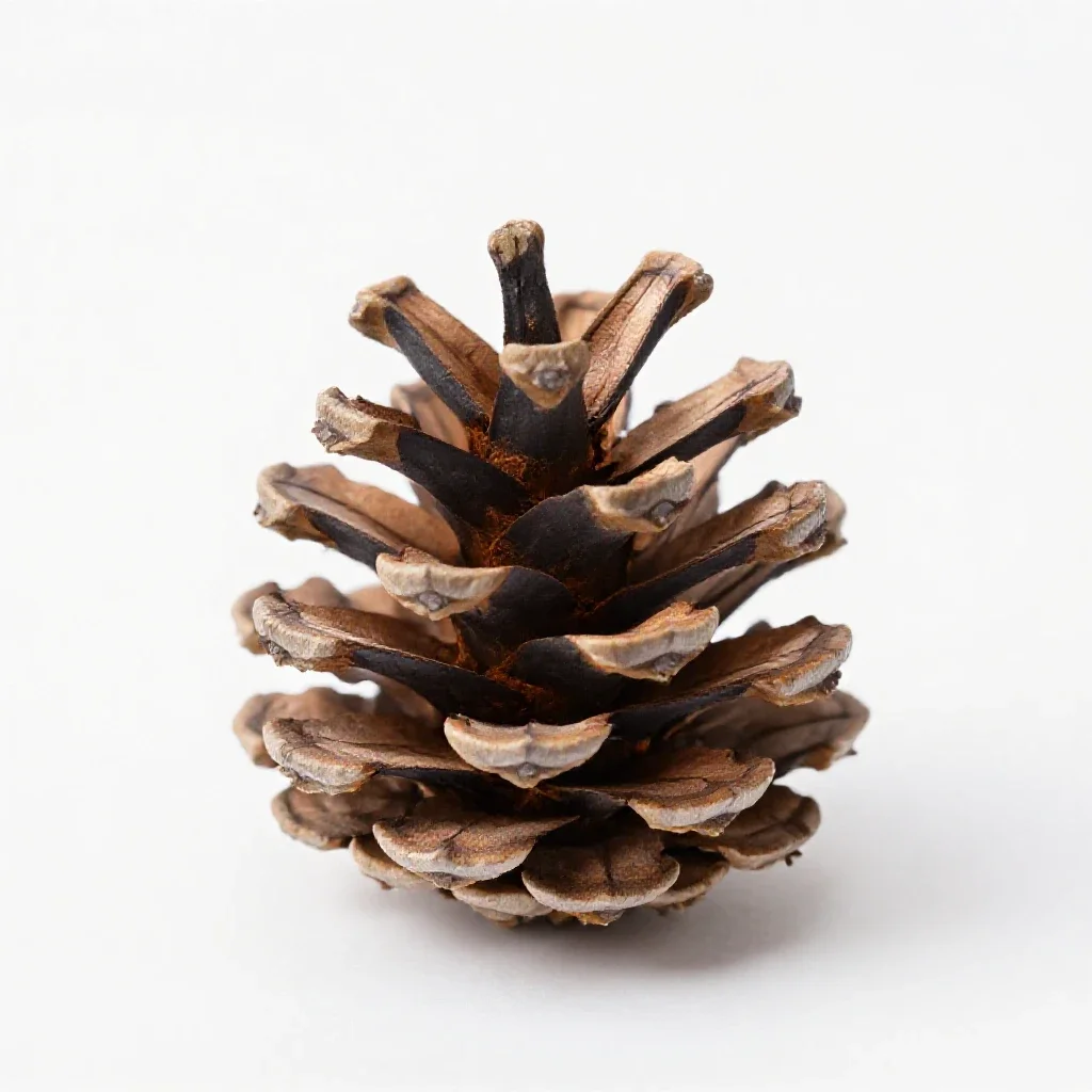 Pine cone isolated on a white background